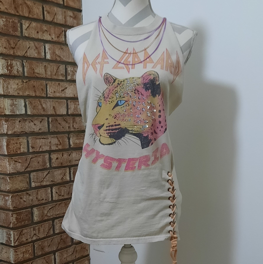 SOLD! Customized Def Leppard Tank/Dress - Picture 1 of 6
